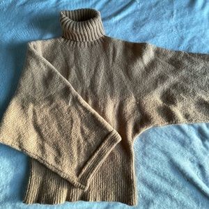 Gap Brown Turtleneck Sweater Large Sleeves Size M